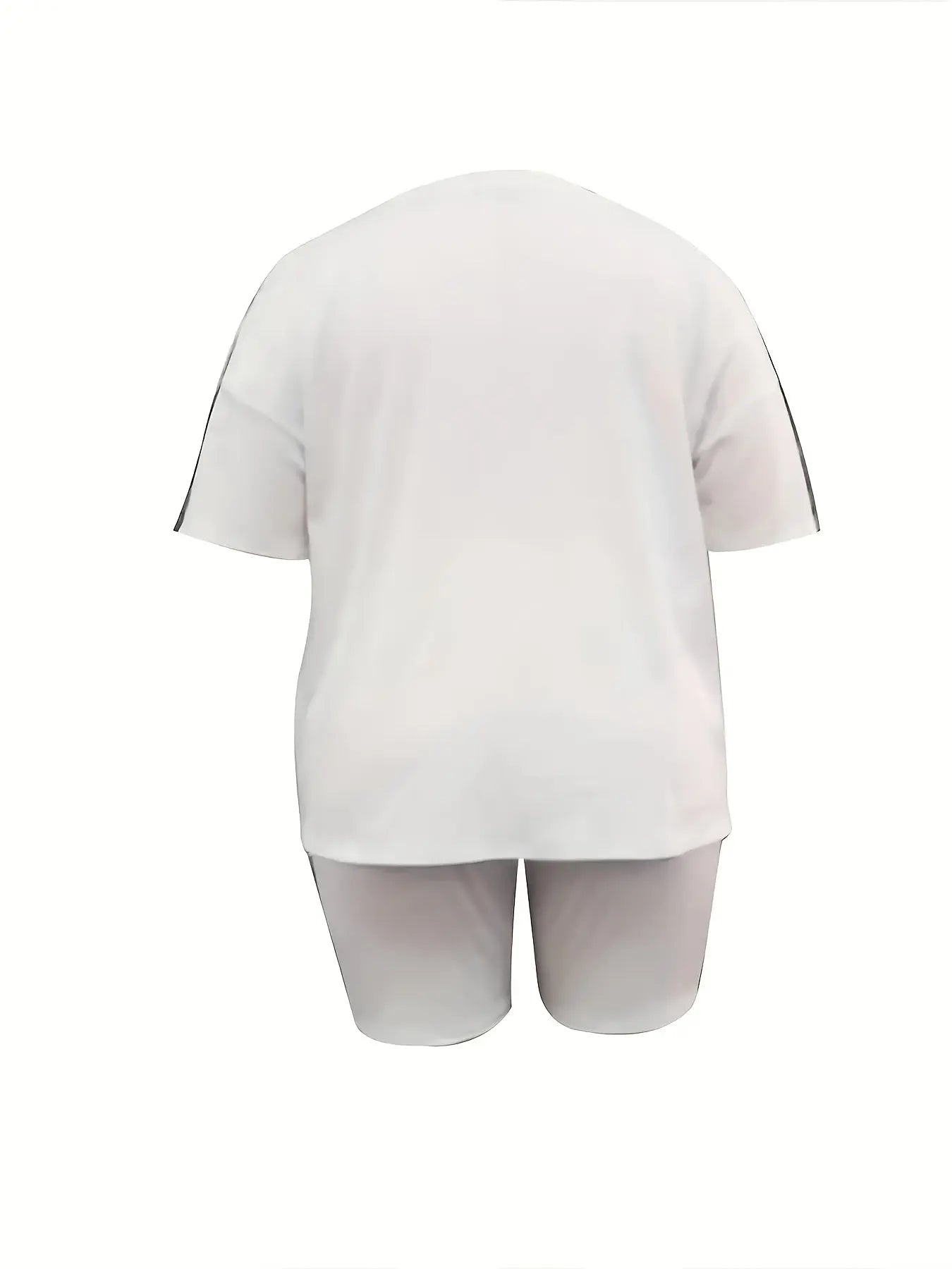 [Soft Plus Size Set] Two-piece Plus Size Clothing Set, Soft And Comfortable, Women's, Loose And Versatile, Natural Modeling, Can Be Matched with A Variety Of Sets, Show Your Unique Casual Fashion Chic Le'Meek