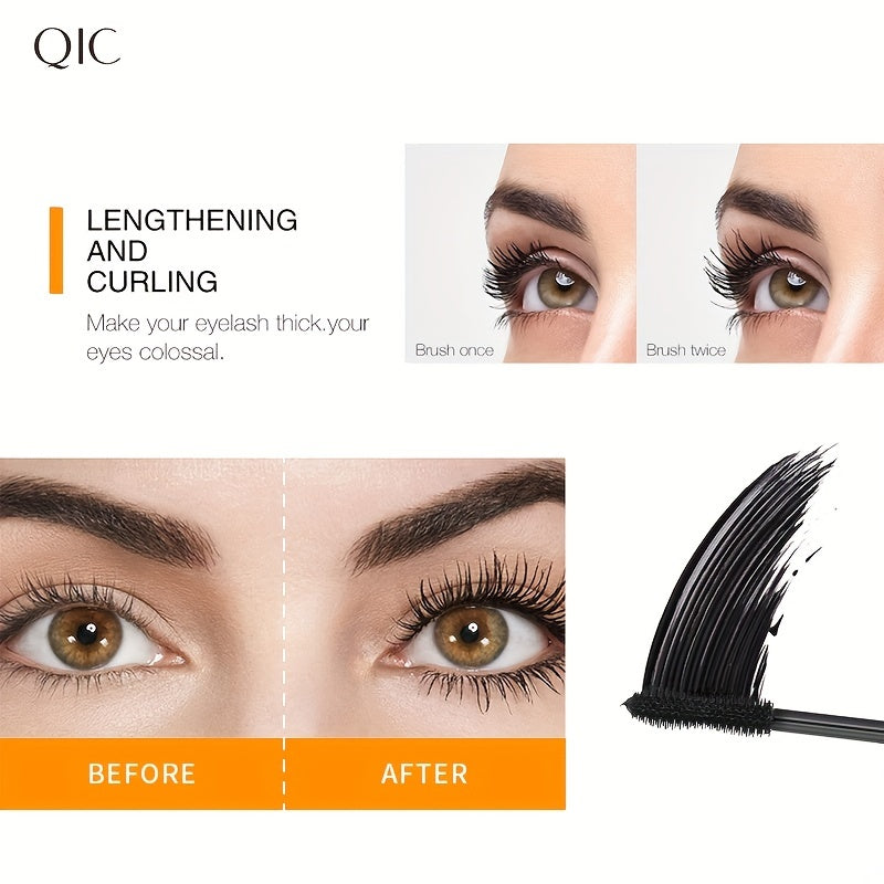 Super Long Curl Waterproof Luxury Mascara - Defines, Lengthens, and Dramatically Thickens Lashes for Up to All Day Wear