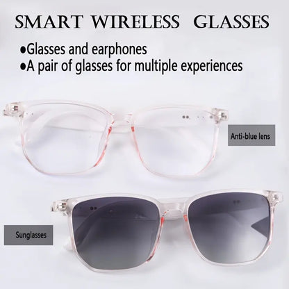 2025 New Smart Wireless Audio Glasses: Sports Music And Calls, Headphone Smart Glasses, Lightweight To Wear, Built-in Microphone And Speaker, Noise Cancellation, Touch And AI Voice Assistant, Compatible With IPhone/Android Chic Le'Meek