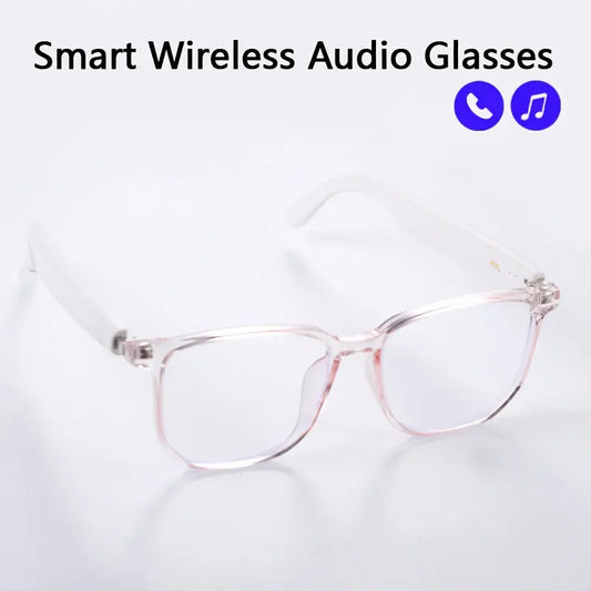 2025 New Smart Wireless Audio Glasses: Sports Music And Calls, Headphone Smart Glasses, Lightweight To Wear, Built-in Microphone And Speaker, Noise Cancellation, Touch And AI Voice Assistant, Compatible With IPhone/Android Chic Le'Meek