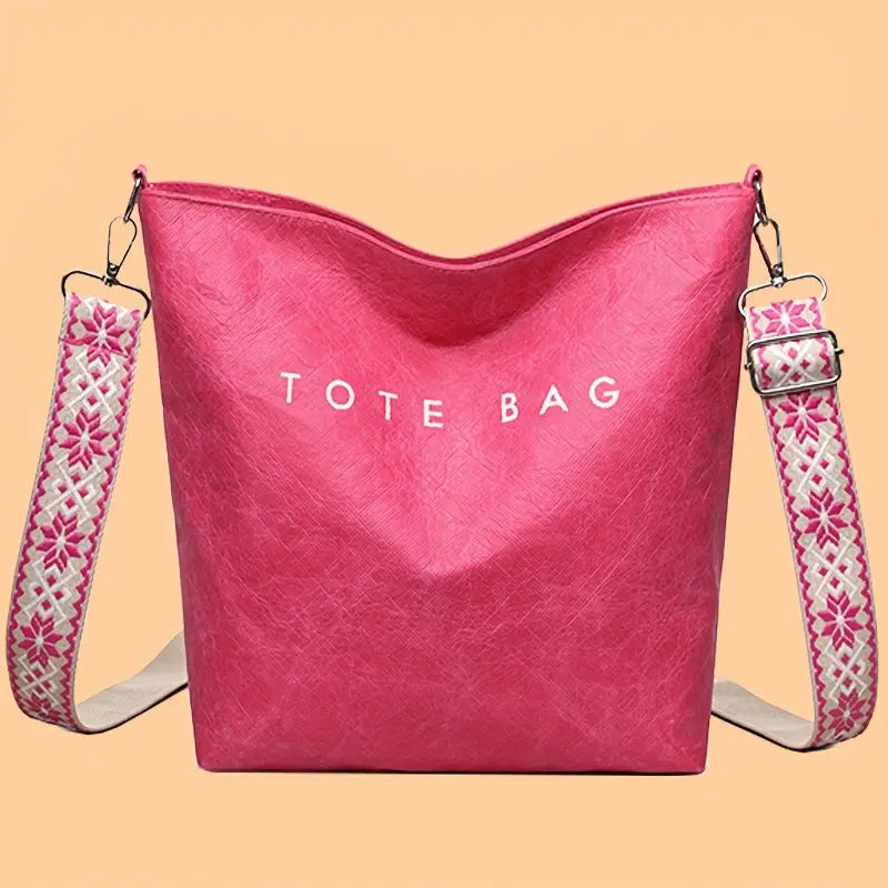 Women'S Fashionable Tote Bag - Large Capacity, Bohemian Style with Wide Shoulder Strap, Trendy Shoulder Bag for Daily Commute, Travel, and Gifts, Commute Tote Bag | Bohemian Style Bag | Adjustable Strap Bag Chic Le'Meek