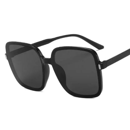 Fashion Designer Square Sunglasses Woman Retro Vintage Gradient Sun Glasses Female Clear Lens Black White Oculos De Sol Chic Le'Meek