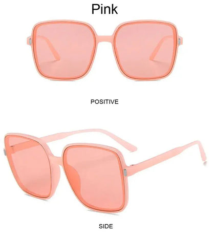 Fashion Designer Square Sunglasses Woman Retro Vintage Gradient Sun Glasses Female Clear Lens Black White Oculos De Sol Chic Le'Meek