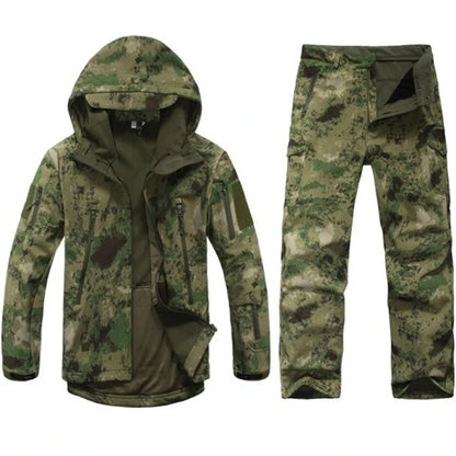 TAD Gear Tactical Softshell Camouflage Jacket Set Men Army Windbreaker Waterproof