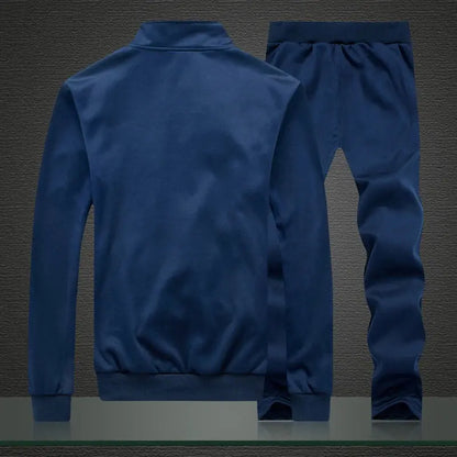 Men Sportwear Sets Fashion Autumn Spring Sporting Suit Sweatshirt +Sweatpants Mens Clothing 2 Pieces Sets Slim Tracksuit hoodies Temu