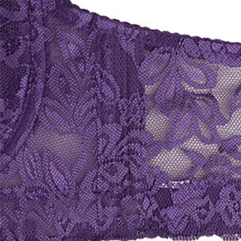 Hot Full cup thin underwear small bra plus size wireless adjustable lace Women's bra breast cover B C D cup Large size Lace Bras Chic Le'Meek