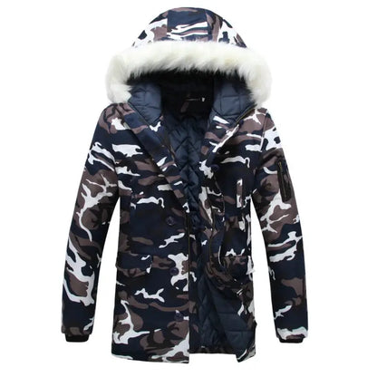 2024 New Brand Winter Men Thick Camouflage Jacket Men's Parka coat Male Hooded Parkas Jacket Men Military Overcoat Temu