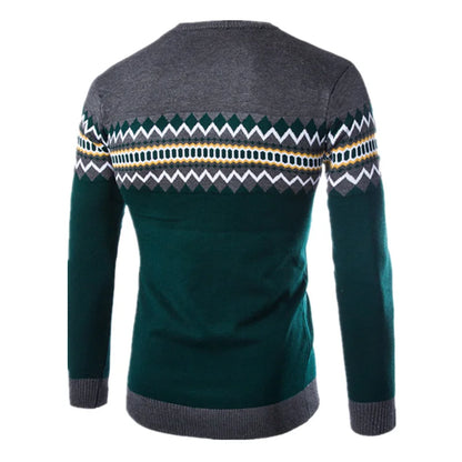 2024 New Autumn Winter Round Neck Pullover Men Slim Fit Knitted Sweater Pull Homme Jersey Hombre Mens Sweaters Fall Knitwear