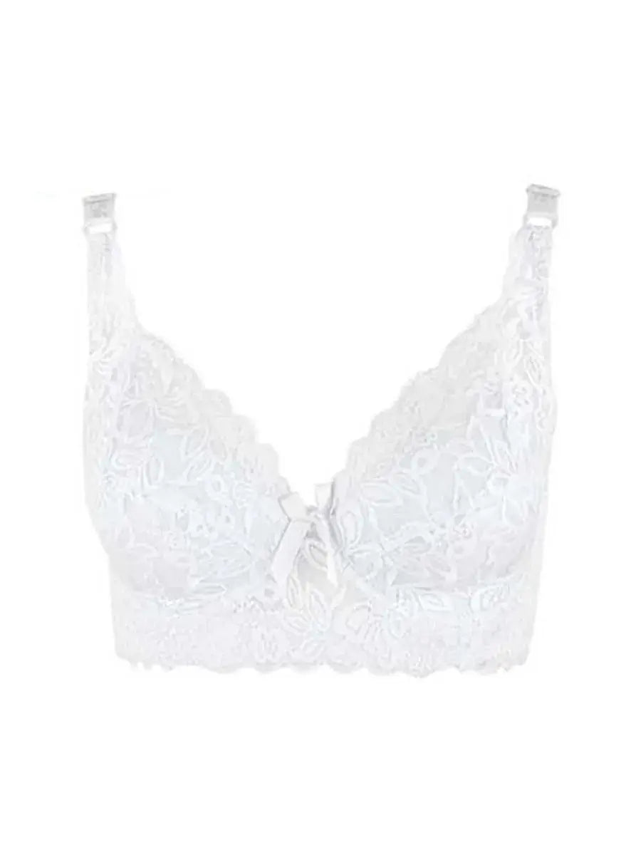 Hot Full cup thin underwear small bra plus size wireless adjustable lace Women's bra breast cover B C D cup Large size Lace Bras Chic Le'Meek