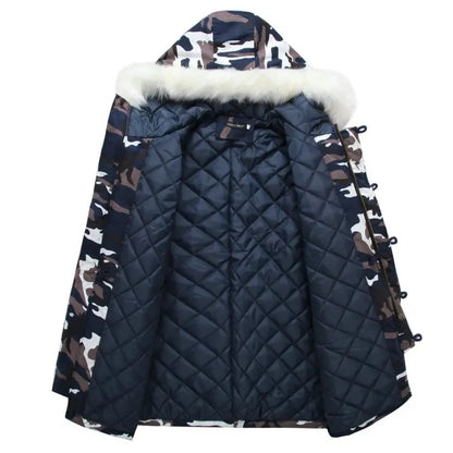 2024 New Brand Winter Men Thick Camouflage Jacket Men's Parka coat Male Hooded Parkas Jacket Men Military Overcoat Temu