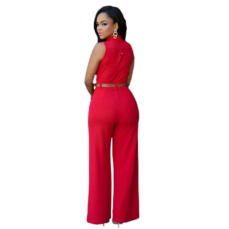 Women v-neck wide leg pants rompers women jumpsuit sexy jumpsuits