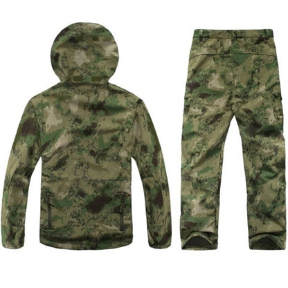 TAD Gear Tactical Softshell Camouflage Jacket Set Men Army Windbreaker Waterproof