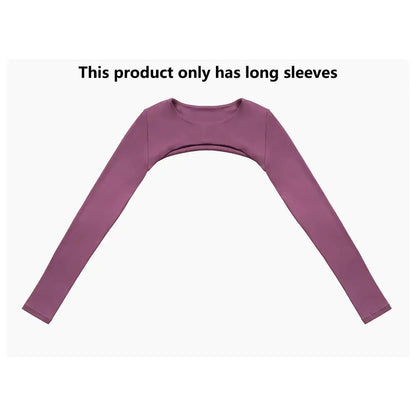 New Sports Camisole Yoga Long Sleeved Shawl Yoga Top Nude Fitness Yop Gym Push Ups Workout Top Running Sports Smock Chic Le'Meek