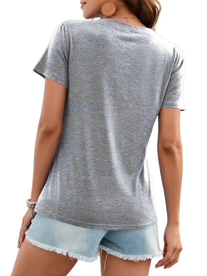 Jesus Is Print Faith Graphic T-Shirt, Short Sleeve Crew Neck Temu