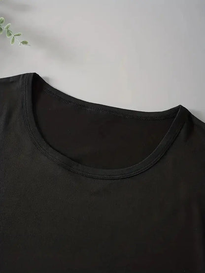 Faith Quote Print Crew Neck Graphic T-Shirt, Solid Short Sleeve Fashion Loose Fit T-Shirt, Women's Tops Graphic T Shirts Y2K Top Chic Le'Meek