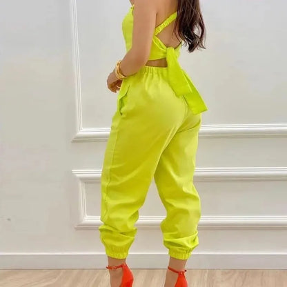 Women's Jumpsuit Elegant Sexy Suspender Printed Jumpsuits Casual Hip Waist Overalls Romper For Women Spring Summer 2023