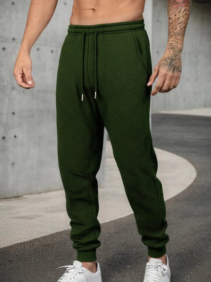 Autumn Men's Athletic Trainning Joggers Casual Loose Fit Sweatpants Elastic Waist Drawstring Trousers Streetwear Men's Pant Chic Le'Meek