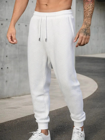 Autumn Men's Athletic Trainning Joggers Casual Loose Fit Sweatpants Elastic Waist Drawstring Trousers Streetwear Men's Pant Chic Le'Meek