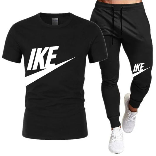 Summer Men's Sets Fashion Korean Tracksuit Men Short Sleeve T Shirts+sport Shorts Suit Men Casual Men Clothing Mens Joggers Sets