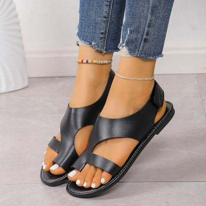 Women'S Sandals With Arch Support Comfortable Soft Open Toe Casual Flat Sandals For Various Occasions Beach Toe Ring Flip Flops Temu