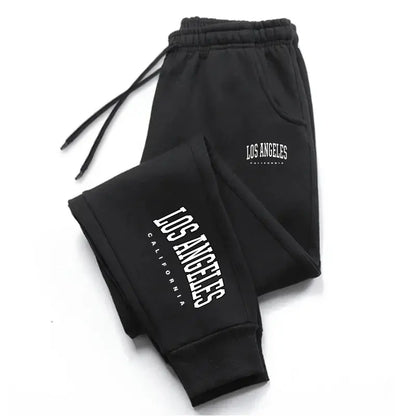 Los Angeles Womens Mens Sweatpants Elastic waist Casual Outdoors Jogging Pants High Quality Fashion Versatile Sport Trousers Chic Le'Meek