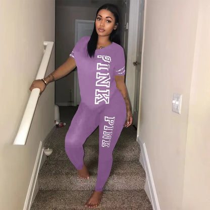 2024 New Casual 2Piece Sets Womens OutfitsSexy Sweatsuit Set Letter Print 3XL Tops And Skinny Pants Sweat Suits 2 PCS Tracksuits