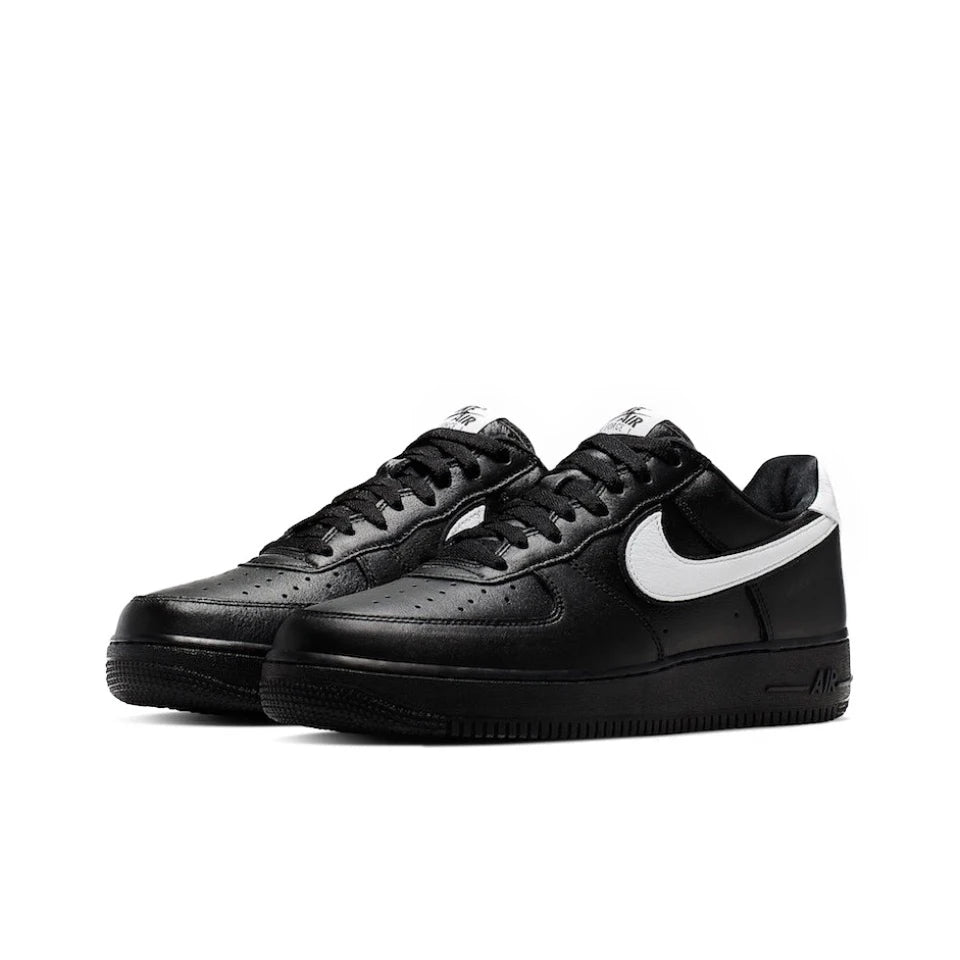 Original Nike Air Force 1 Low Black White Swoosh Casual Retro Sneakers For Men & Women CQ0492-001