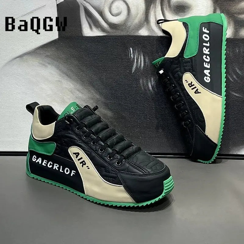 Men Shoes Leather Casual New In Male Sneakers Outdoor Walking Fashion Running Luxury Designer Tennis Flat Students Loafers