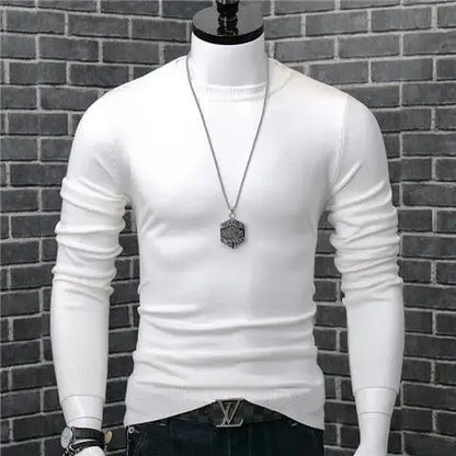 Spring and Autumn Stylish Luxury Oversized Fashion Loose Solid Japanese Streetwear Clothing Blouse Men's Long Sleeve T-shirt Chic Le'Meek