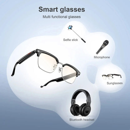 Blackview E1306 Smart Glasses for Men Women Bluetooth Call Outdoor Sport Anti-blue Light Glasses with AI Voice Mic & Speaker AliExpress