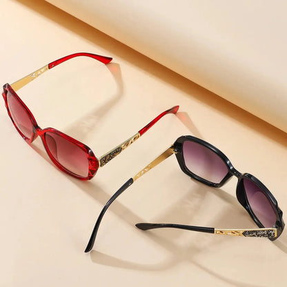 New Ladies' Sunglasses with High Sense and Diamond-encrusted Sunglasses Protect against Ultraviolet Rays in Summer. Temu