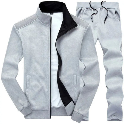Men Sportwear Sets Fashion Autumn Spring Sporting Suit Sweatshirt +Sweatpants Mens Clothing 2 Pieces Sets Slim Tracksuit hoodies Temu