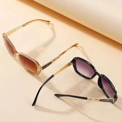 New Ladies' Sunglasses with High Sense and Diamond-encrusted Sunglasses Protect against Ultraviolet Rays in Summer. Temu