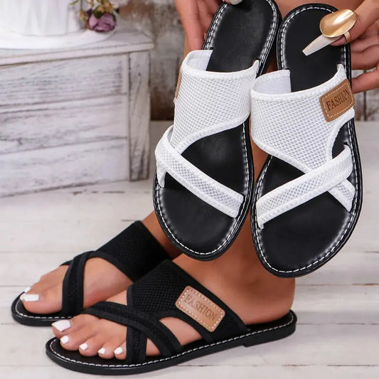New Women Slippers Flat Sole Casual Soft Big Toe Foot Sandal Shoes Comfortable Beach Lightweight Slippers Women Slides Women AliExpress