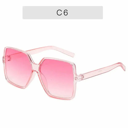 Black Square Oversized Sunglasses Women Big Frame Colorful Sun Glasses Female Mirror Oculos Unisex Gradient Hip Hop Shades Temu