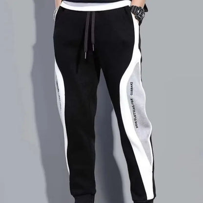 Men Black Pants Hip Hop Drawstring Jogger Fashion Comfortable Trousers Male Casual Sweatpants Loose Elastic Waist Sportswear Chic Le'Meek