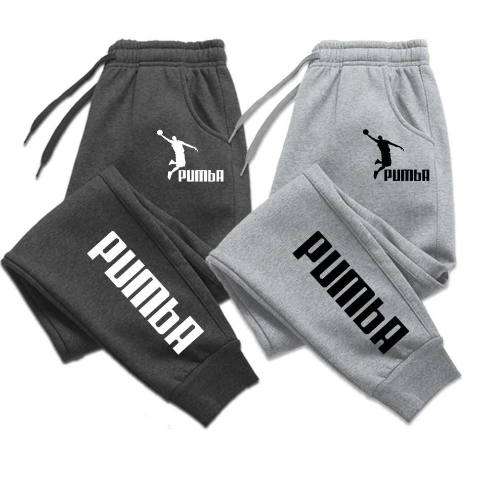 Mens Pumba Print Jogging Pants Sports Pants Fitness Running Trousers Harajuku Style Solid Color Sweatpants