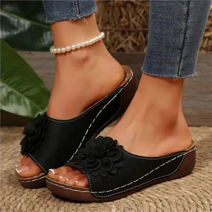 Summer Sandals Women Shoes Non-Slip Walking Shoes Slip On Shoes Woman Wedge Women's Sandals Party Slippers Woman Female Footwear Temu