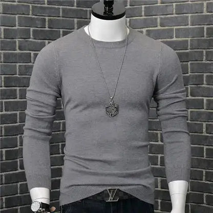 Spring and Autumn Stylish Luxury Oversized Fashion Loose Solid Japanese Streetwear Clothing Blouse Men's Long Sleeve T-shirt Chic Le'Meek