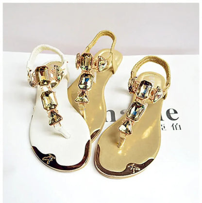 Woman Sandals 2020 fashion high quality Rhinestone women flip flops shoes ladies casual summer beach shoes ghj789