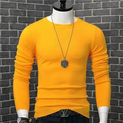 Spring and Autumn Stylish Luxury Oversized Fashion Loose Solid Japanese Streetwear Clothing Blouse Men's Long Sleeve T-shirt Chic Le'Meek