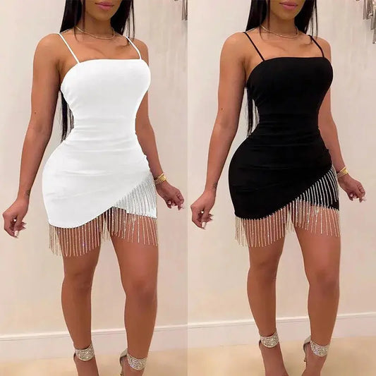 Summer fashion slip dresses sexy slim cross women's skirts Chic Le'Meek