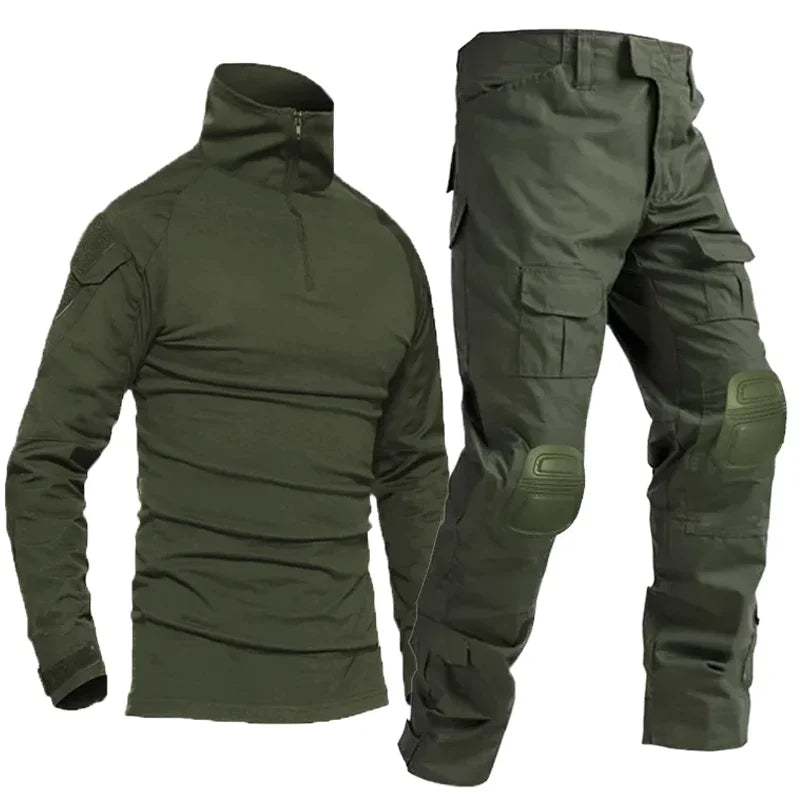 Softair Paintball Work Clothing Uniform Tactical Combat Camouflage Shirts Cargo Knee Pads hunting Pants Suits  clothing