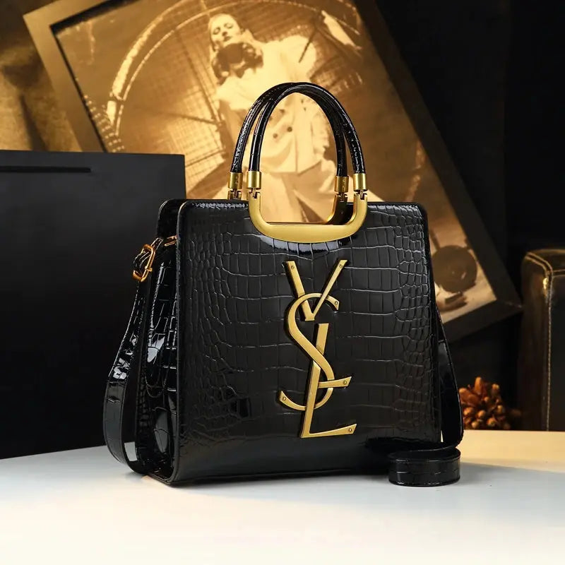 High-grade light luxury handbag 2024 new autumn and winter fashion Tote bag women's crocodile print single shoulder crossbodybag Chic Le'Meek
