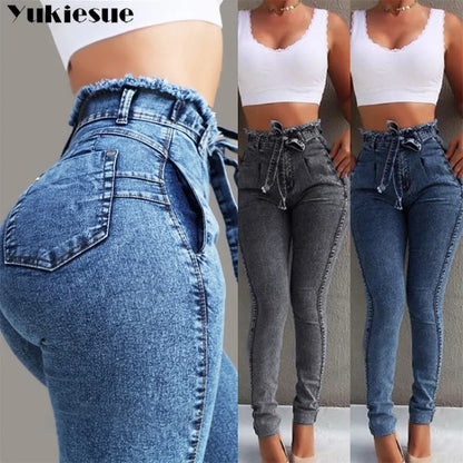 Boyfriend Hole Ripped Jeans Women Pants Cool Denim Vintage Jeans For Girl High Waist Casual Pants Female Slim Jeans woman