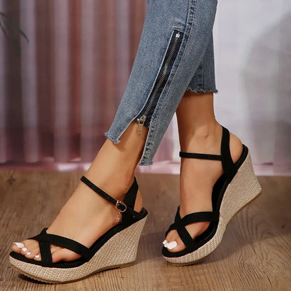 New Summer Fashion Sandals, Wedge-heeled Waterproof Platform AliExpress