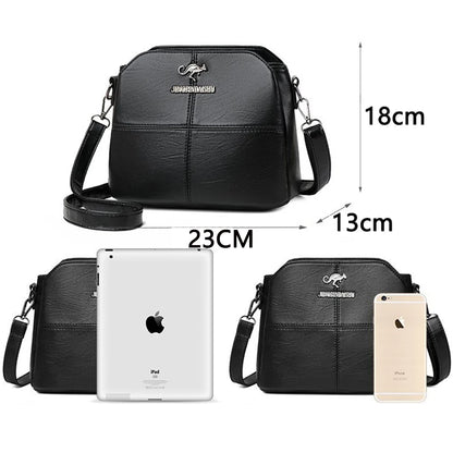 Aman Dream 3 Layers Pu Leather Shoulder Crossbody Bags for Women 2021 Ladies Hand Cross Body Bag Woman Purses