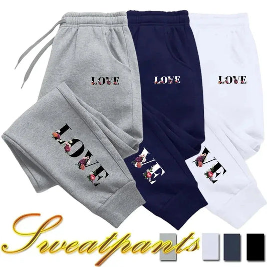 Womens Tracksuit Trousers New LOVE Letter Print Street Luxury Sweatpants Daily Casual Simplicity Versatile Jogging Sport Pants Chic Le'Meek