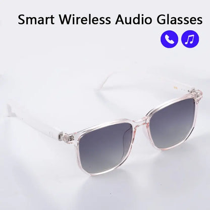 2025 New Smart Wireless Audio Glasses: Sports Music And Calls, Headphone Smart Glasses, Lightweight To Wear, Built-in Microphone And Speaker, Noise Cancellation, Touch And AI Voice Assistant, Compatible With IPhone/Android Chic Le'Meek