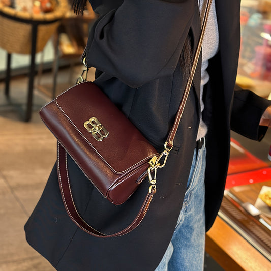 1pc Leather Women's Bag Underarm Bag Women's Shoulder Bag Crossbody Bag Women's Phone Bag